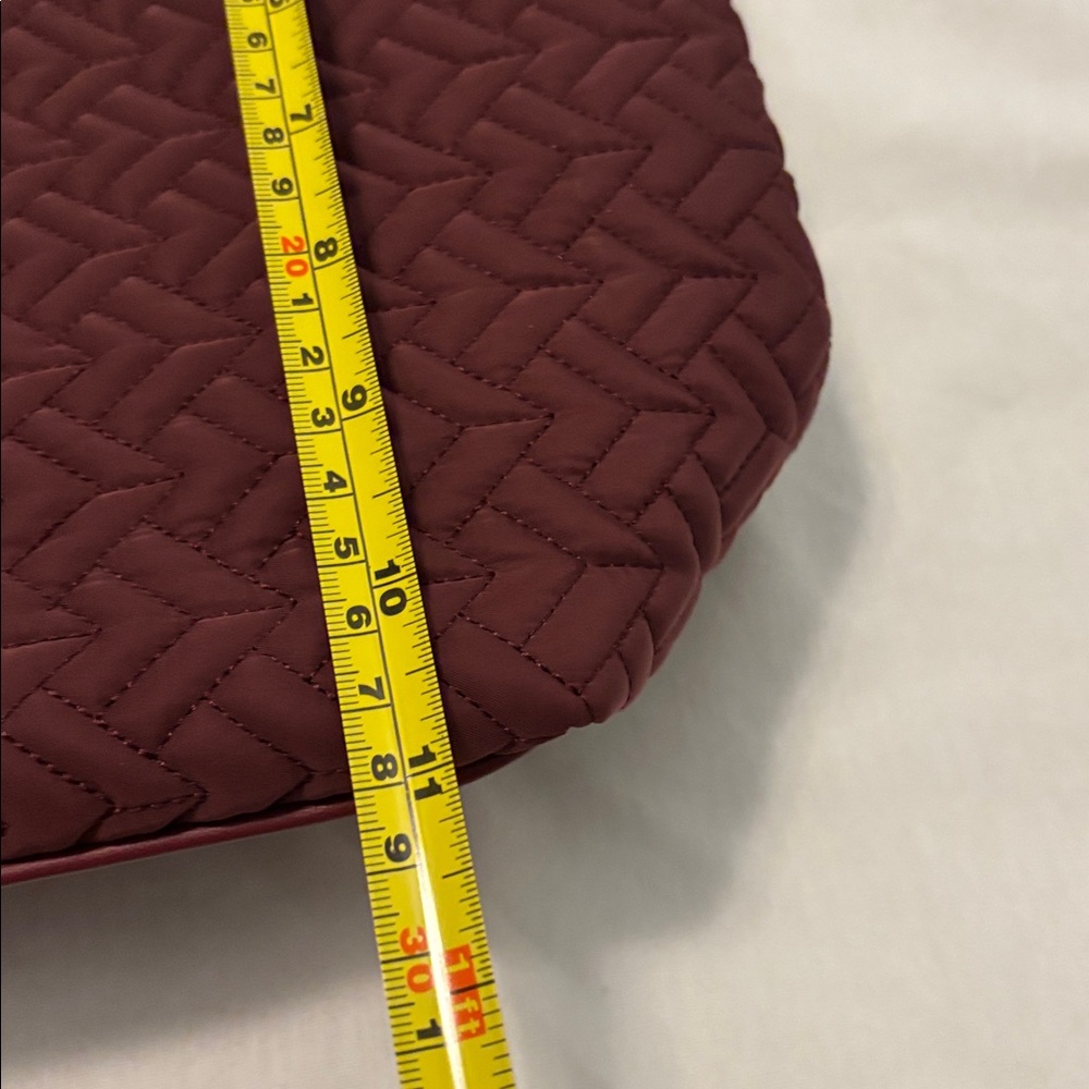 Radley London Barge Walk Medium Zip Top Multiway bag burgundy color shopper tote - Picture 14 of 16